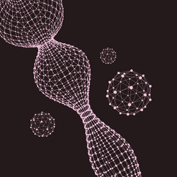abstract connection points and lines graphic vector image
