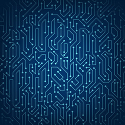 Circuit Data Tech Pattern vector image