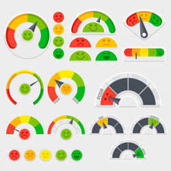 Customer feedback satisfaction meter Royalty Free Vector