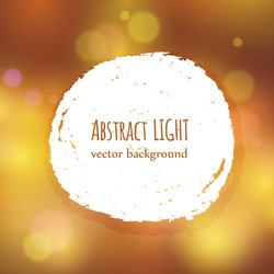 Paint splash frame for text on abstract bokeh vector