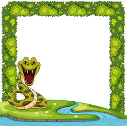 Illustration of a Cute Menacing Looking Snake Stock Vector Image & Art -  Alamy