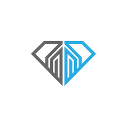 Diamond design logo for construction industry vector