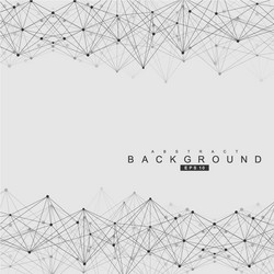 geometric abstract background with connected line vector image