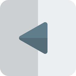 left arrow navigation button on computer keyboard vector image