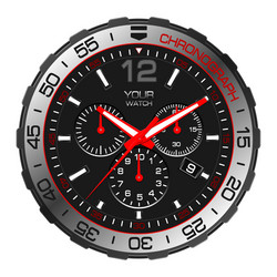 black red silver clock watch chronograph vector