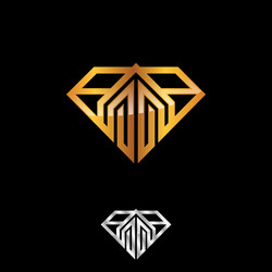 Diamond design logo for construction industry vector