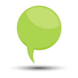 Green cartoon comic balloon speech bubble vector