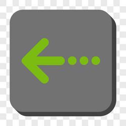 send left rounded square button vector image