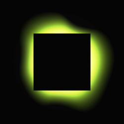square illuminate light frame with color gradient vector image