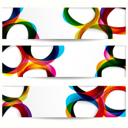 abstract banner with forms empty frames vector image