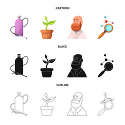 Laboratory & Botanical Elements Collection vector image