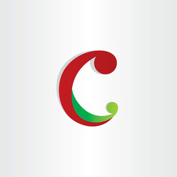 Letter c icon abstract design element vector