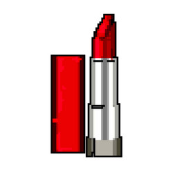 cosmetic lipstick makeup game pixel art vector