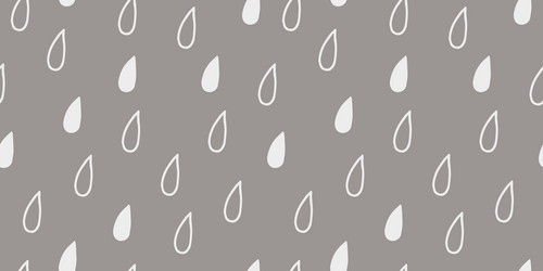 Seamless hand drawn geometric raindrops vector