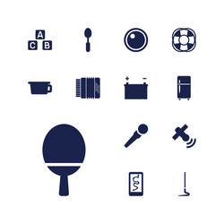 13 equipment icons vector