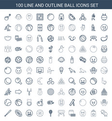 Ball icons Royalty Free Vector Image - VectorStock