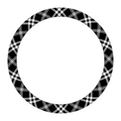 circle borders and frames round border pattern vector image