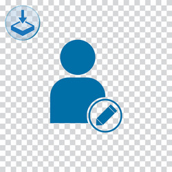 edit user icon for web and mobile vector