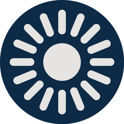 lines loading circle block style icon vector image