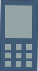 Mobile phone icon vector