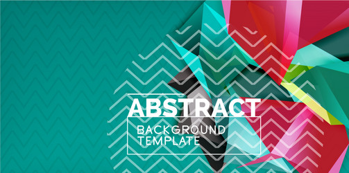 triangular low poly background design vector image