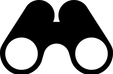 binoculars icon on white background vector