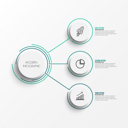 Abstract Graph Elements Infographic vector image