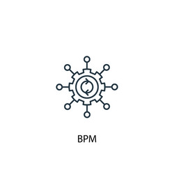 bpm concept line icon simple element vector image