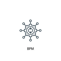 bpm concept line icon simple element vector