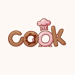 Stylish Kitchen Logo - Cook & Restaurant Vector Image