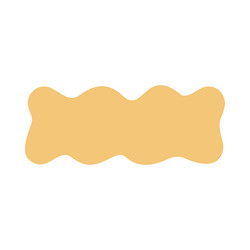 abstract yellow zigzag blob shape icon vector image