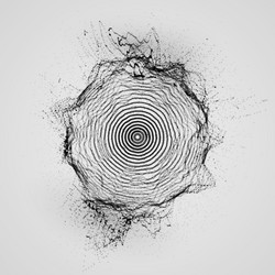 Dynamic Particle Array vector image
