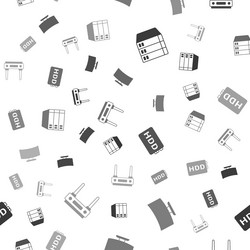 set server data web hosting computer monitor vector image
