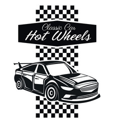 Classic car and vehicle design vector