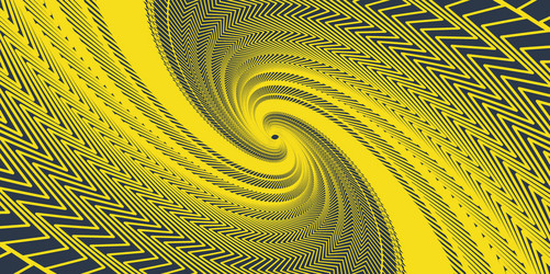 cool abstract swirl from broken corner lines vector