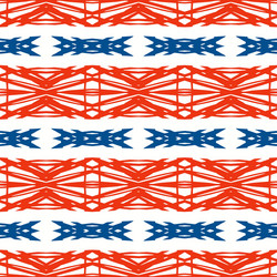 Geometric pattern with scandinavian ethnic motifs vector