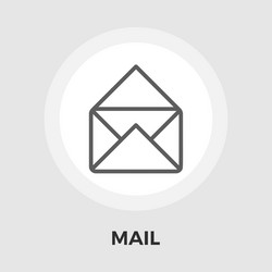 Envelope flat icon vector