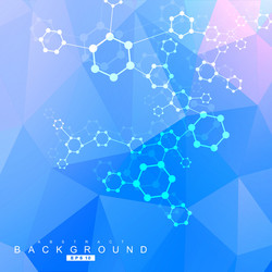 geometric abstract background with connected line vector image