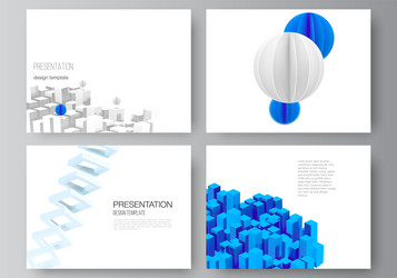 Layout presentation slides design vector