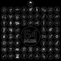 modern thin line icons for web and mobile vector image