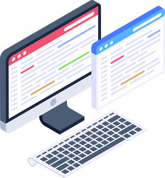 coding website vector image