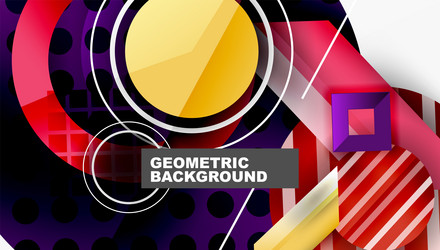 dynamic complex geometric abstract background vector image