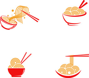 Noodles food sign symbol vector