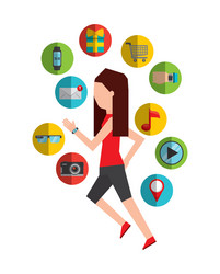 Wearable technology design vector