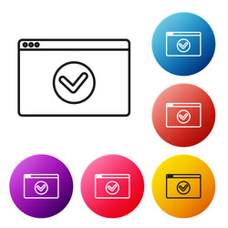 Black line secure your site with https ssl icon vector