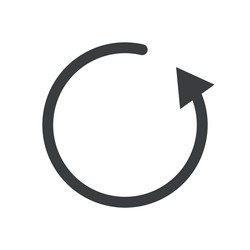 rotating arrow or refresh reload vector image