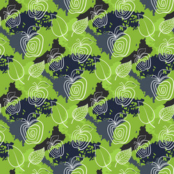 seamless pattern with abstract apples on a mottled vector image