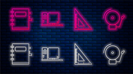 set line computer monitor with keyboard and mouse vector image