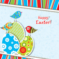 Template easter greeting card Royalty Free Vector Image