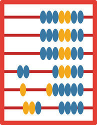 abacus icon simple element from personal finance vector